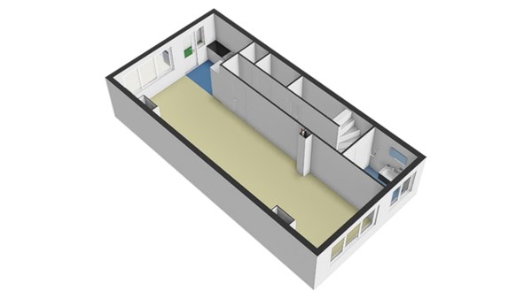 Floorplan - Nobelstraat 81A01, 3039 SJ Rotterdam